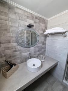 Koupelna v ubytování Eleni Hotel