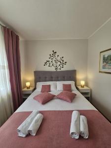 Posteľ alebo postele v izbe v ubytovaní Apartment Medved