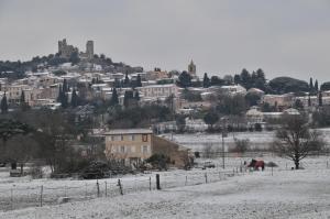 Bastide de l'Avelan v zimě