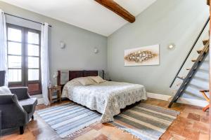Postel nebo postele na pokoji v ubytování Maison Dix Chambres d'hôtes et Espace SPA Bien être