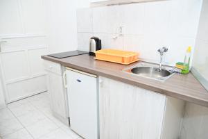 Kuchyň nebo kuchyňský kout v ubytování APARTMENTS ANDREA
