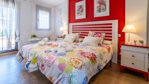 Posteľ alebo postele v izbe v ubytovaní Villa Italia Conil de la Frontera by Ruralidays