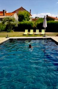 Vale das Éguas的住宿－Carya Tallaya - Casas de Campo，在游泳池游泳的人