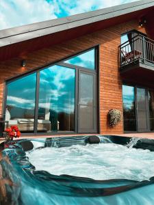 En balkong eller terrasse på Zenit Chalet Sohodol-Bran