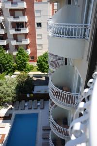 Balkón nebo terasa v ubytování Marika Apart Hotel