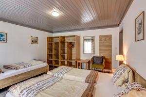 Postel nebo postele na pokoji v ubytování Ludwighaus