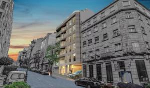 a rendering of a building on a city street at Vintage House in Vigo