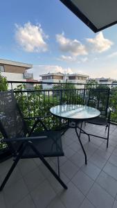 Balkón nebo terasa v ubytování Wilanów Garden Apartment