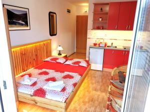 Kuchyň nebo kuchyňský kout v ubytování Durakovic Apartments