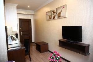 TV a/nebo společenská místnost v ubytování Smith Hotel Baku