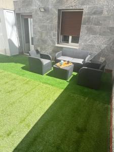 a rendering of a living room with green grass at Apartamento céntrico con terraza EBI02919 in Portugalete