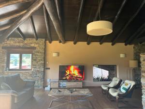 Et opholdsområde på Casa Ramona en Ribeira Sacra