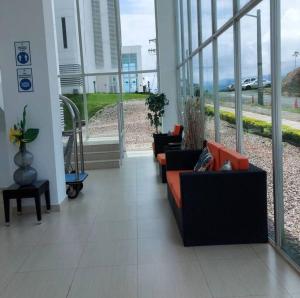 Posezení v ubytování Apartamento con piscina