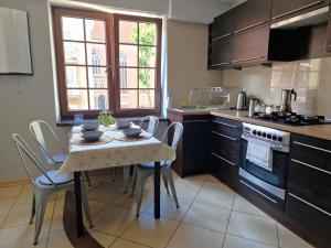 Kuchyňa alebo kuchynka v ubytovaní Oficyna Form - Apartament Dwupoziomowy