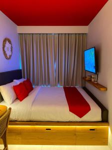 Postel nebo postele na pokoji v ubytování Sokkool Coliving and Coworking