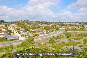an overhead view of a town with a road at Entire 4-Bedroom with Garage, Gated Yard, King Bed, Ranch-Style. Must see! in San Diego