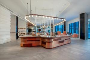 上海五角场辉盛坊公寓酒店 - 毗邻商业圈，迷你吧免费餐厅或其他用餐的地方