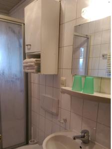 Bilik mandi di Appartementhaus Elisabeth Winklhofer