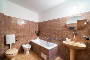 Koupelna v ubytování Apartmány u Vlašského dvora
