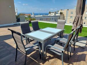 Balkón nebo terasa v ubytování Penthouse Znjan