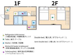 Plantegning af USJ 2 stops, Umeda&Dotonbori 8mins, TiffanyBlue theme SV3