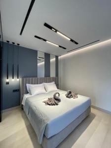 Voodi või voodid majutusasutuse Poseidon Beach Hotel toas