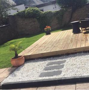 Zahrada ubytování Monkton Road Prestwick - Golf Open 24