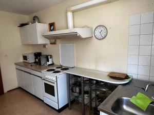 Kuchyň nebo kuchyňský kout v ubytování WG-Hostel