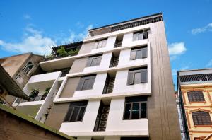 Budova, kde se aparthotel nachází