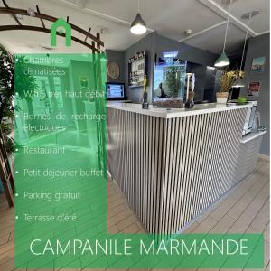un panneau indiquant campamine maramade dans un restaurant dans l'établissement Campanile Marmande, à Marmande