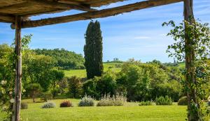 A garden outside San Giovanni Terme Rapolano