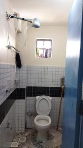 a bathroom with a toilet and a shower at Best Homestay in Naivasha