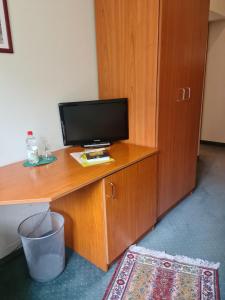Μια τηλεόραση ή/και κέντρο ψυχαγωγίας στο Logis Hotel Stadt Neustadt