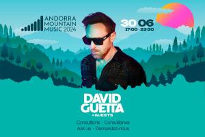 a poster for a music festival with a man with sunglasses at Hotel Sant Gothard in Arinsal