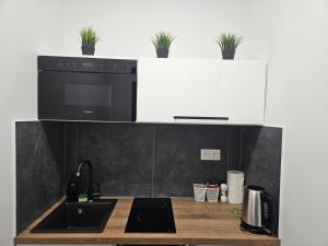 Kuchyňa alebo kuchynka v ubytovaní Apartamenty N 25 Przy Kaponierze