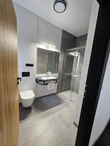 Kúpeľňa v ubytovaní Apartamenty N 25 Przy Kaponierze
