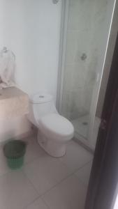 Koupelna v ubytování Casa bendita