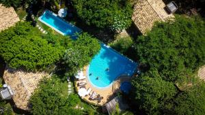 Uma vista aérea de Brasil Tropical Village