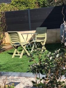 Zahrada ubytování Studio maisonnette Caudan