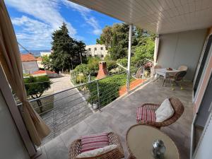 Balkón nebo terasa v ubytování Apartments Kale Center