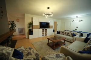 TV a/nebo společenská místnost v ubytování Hébergement entier grande surface 7 adultes + 6 fotografií