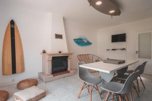 TV/trung tâm giải trí tại Paredes Surf House