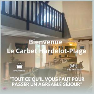 a banner for a staircase in a house with a staircasejadvisor at Le Carbet Hardelot-Plage in Neufchâtel-Hardelot