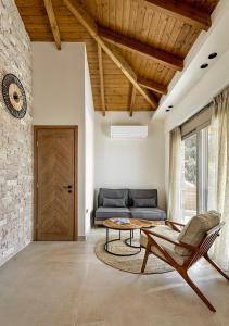 Χώρος καθιστικού στο Villa Vrachos luxury Living