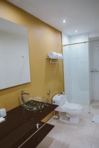 Koupelna v ubytování Hotel Súper Estrellas