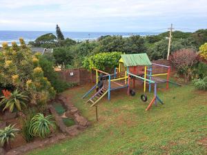 an aerial view of a play yard with a playground at #16 Illovo Views in Kingsburgh