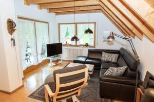 TV a/nebo společenská místnost v ubytování Ferienwohnung Birgit