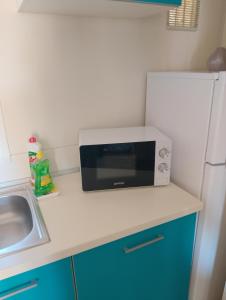 Köök või kööginurk majutusasutuses Borić Mobile Homes in Bijela Uvala and Zelena Laguna