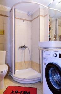 A bathroom at La luna house