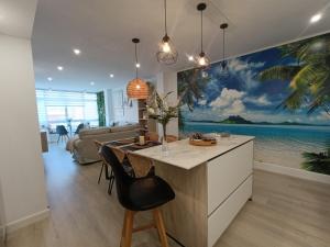 Χώρος καθιστικού στο Apartamento Suite Frente al Mar